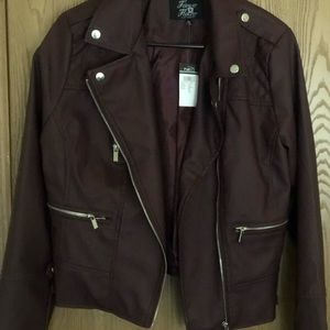 Fake Leather Jacket